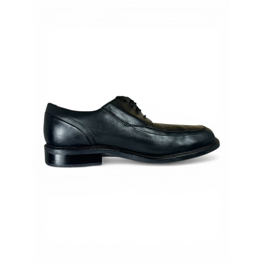 Vintage Dockers Black Leather Square Toe Lace Up Derby Dress Shoes Mens Size 12W